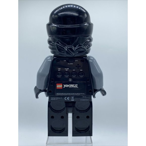 LEGO Cole Ninjago Ninja Alarm Clock  Minifigure Black Silver Works - Picture 5 of 7